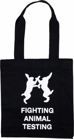 Fighting Animal Testing (tote bag)