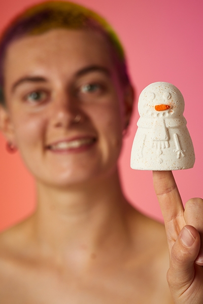 Snowman Finger Puppet (badebombe)